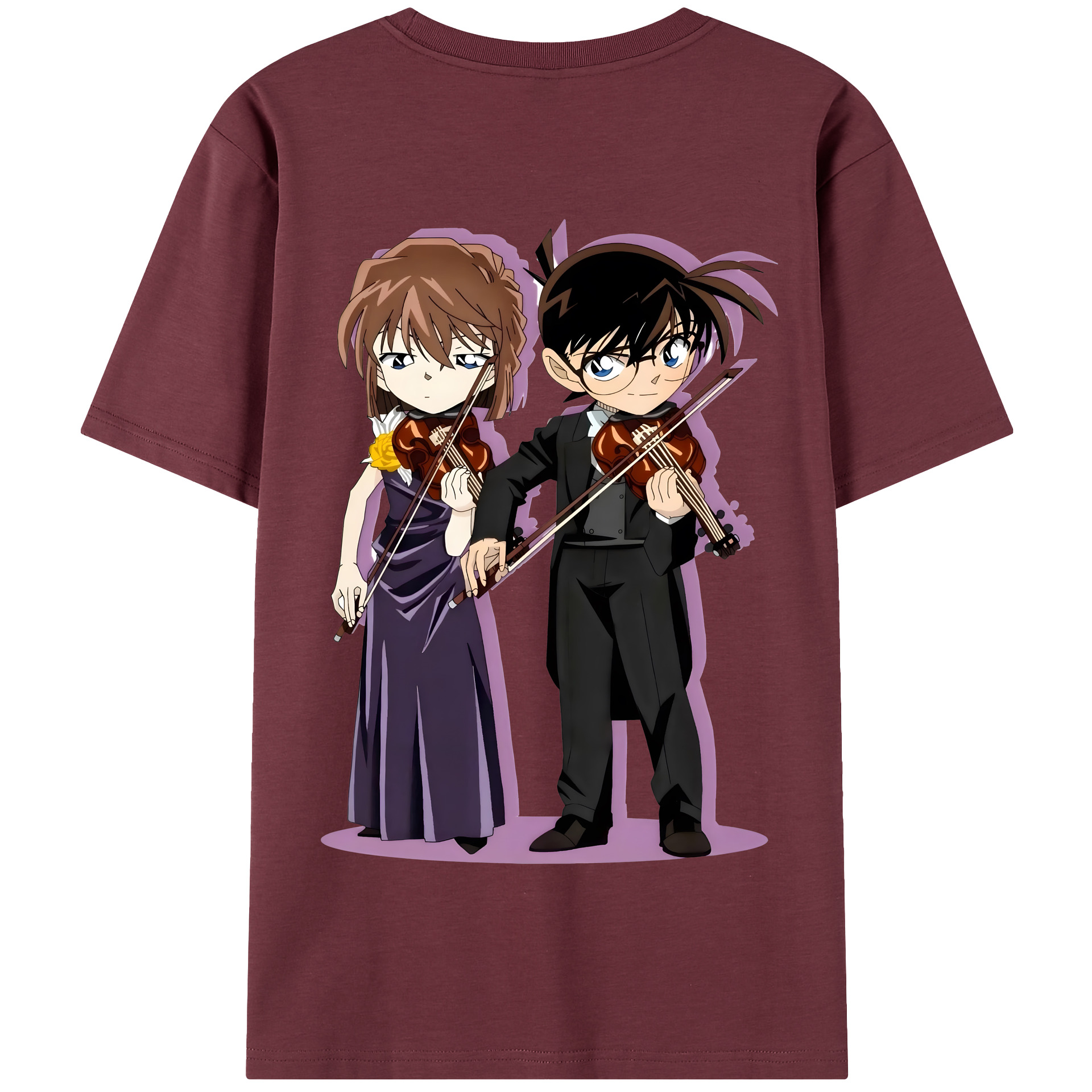 （画像用） 名探偵コナン 灰原 哀 はいばら あい Detective Conan Anita Hailey、Vi Graythorn Haibara Ai 綿100％半袖Tシャツ（背面プリント）
